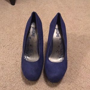 Royal Blue Wedges